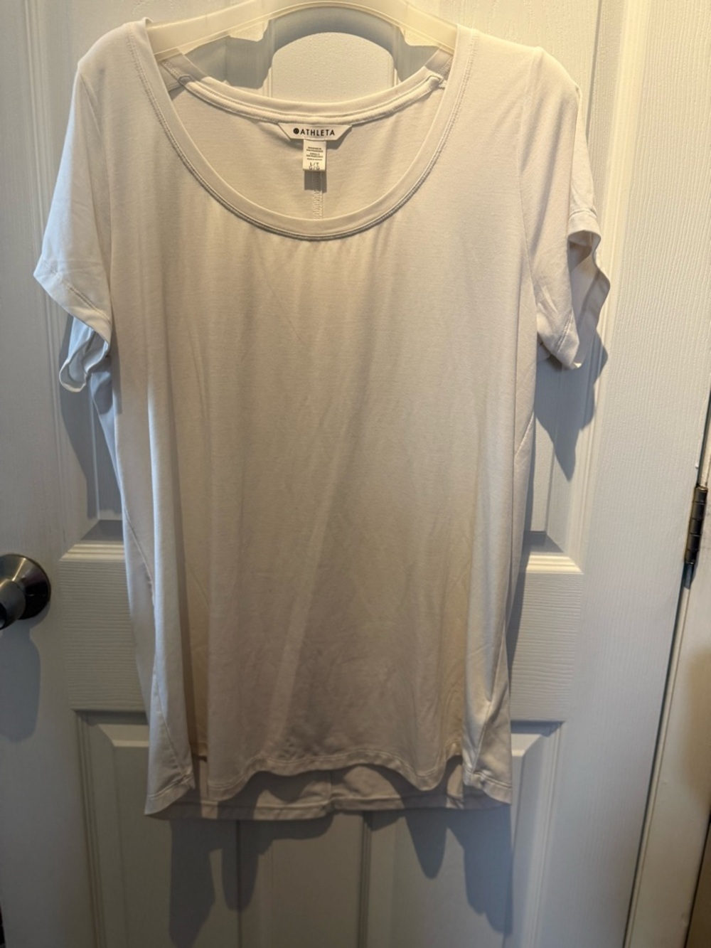 Athleta Cloudlight Stratus II Top Tee Shirt White Size Large